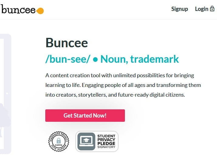 Buncee screenshot