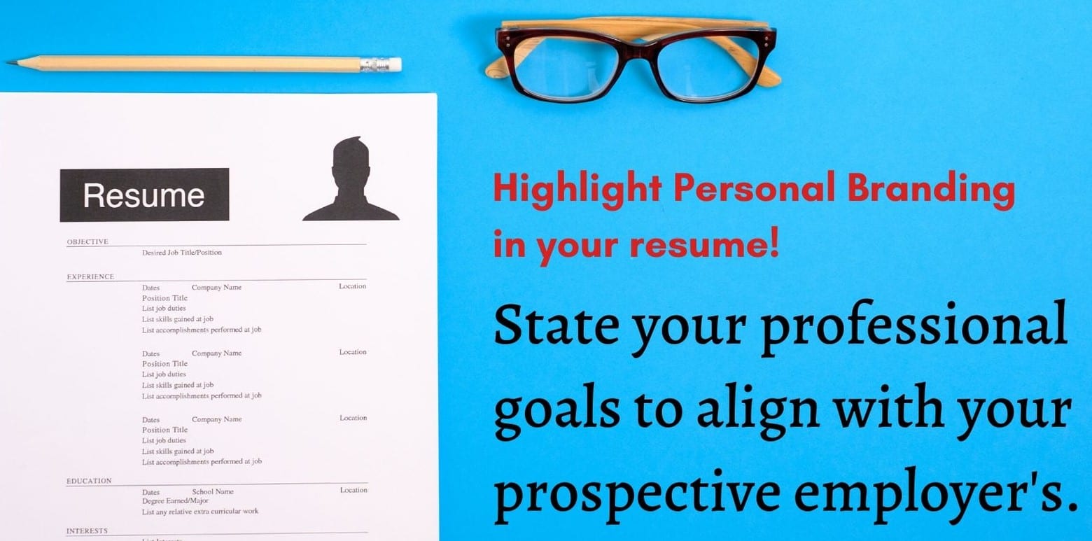 highlight personal branding in your resume
